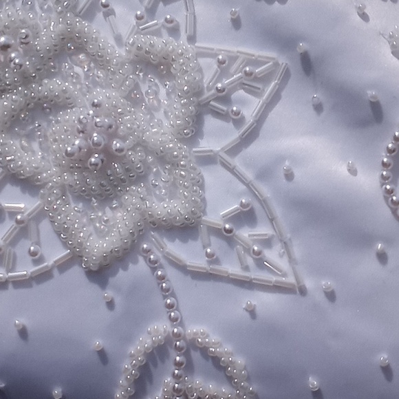 Custom Dressmaker-Made Satin Wedding Dress. - Picture 4 of 10